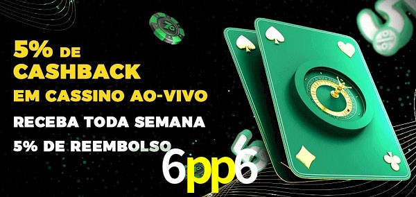 Promoções do cassino ao Vivo 6pp6
